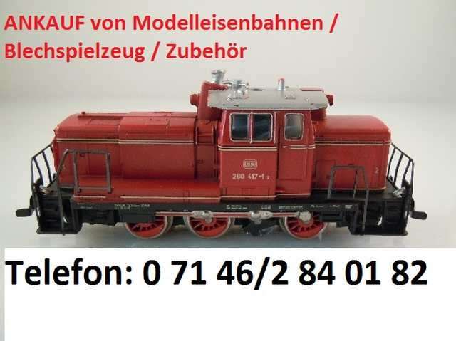 Ankauf von Modelleisenbahnen Blechspielzeug u. Zubehör